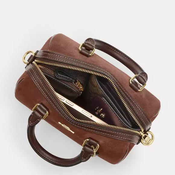 Coach Mini Rowan Crossbody Vintage Leather New With Tags! - Picture 6 of 10